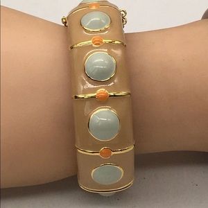 J Crew hinged enamel bracelet